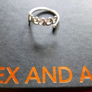 Alex and Ani Adjustable peace ring